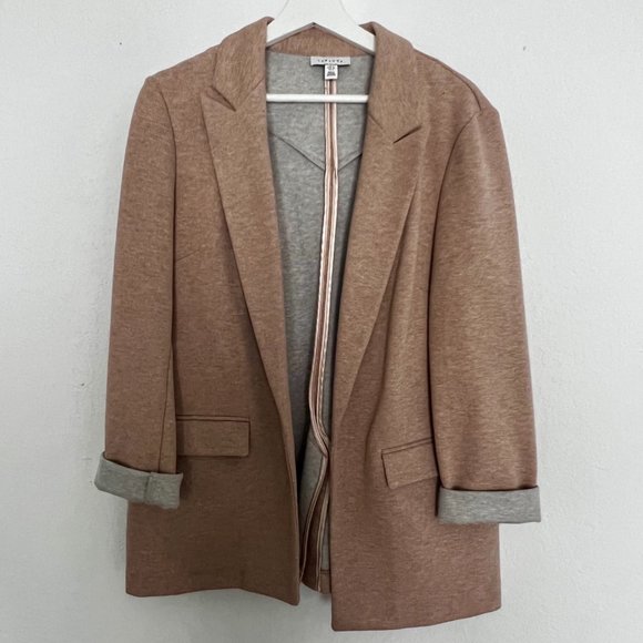 TopShop Soft Blush Colored Blazer (sweater material) - Picture 3 of 3